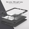 thumbnail image 3 of for iPad Pro 11 (2021), iPad Pro 11Case with Transparent Shockproof Back Cover[Built-in Pencil Holder,Auto Sleep/Wake,Camera Protection]-Black, 3 of 7