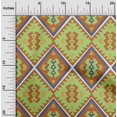 thumbnail image 2 of oneOone Rayon Orange Fabric Tribal Craft Projects Decor Fabric Printed By The Yard 56 Inch Wide, 2 of 4