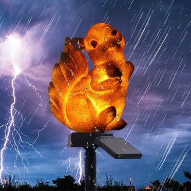 EGNMCR Outdoor Lights Garden Light LED Garden Lights Solar Night Lights Owl Shape Solar-Powered Lawn Lamp Garden Lights