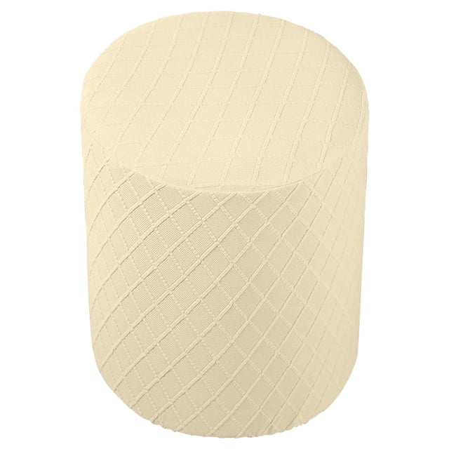 DOLITY Ottoman Slipcovers Machine Washable Footrest Sofa Cover Ottoman Cover for Living Cream Yellow