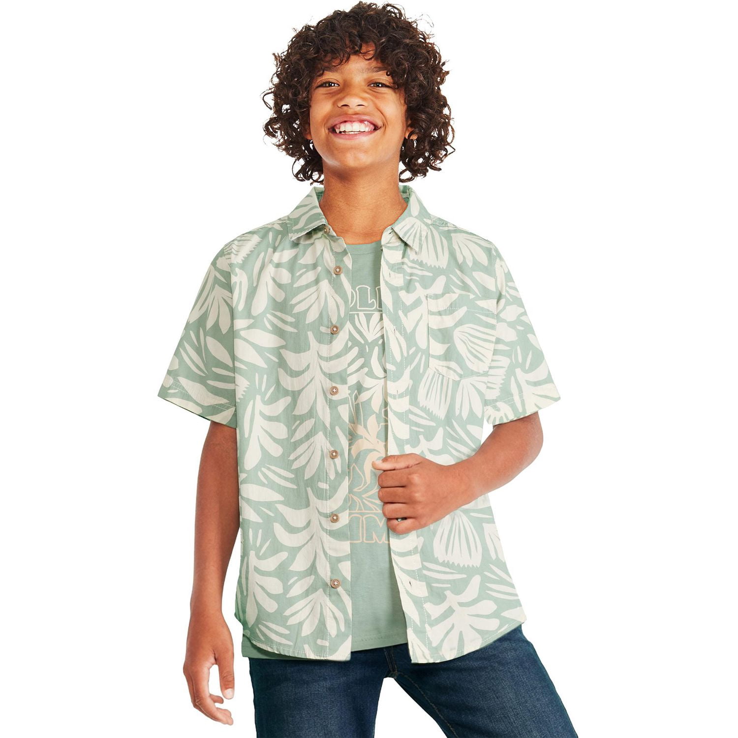 George Boys' Two Piece Woven Shirt Set