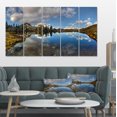 thumbnail image 1 of Clear Lake with Pine Trees Panorama - Extra Large Landscape Canvas Art Print, 1 of 4
