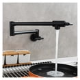 thumbnail image 1 of Brass Double Switch Folding Faucet Advanced Rotating Kitchen Faucet Wall Mounted Cold Water Tap ,Easy to Install, 1 of 6