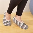 thumbnail image 3 of CHOK Women Soft Fuzzy Furry Home Non-Slip Slipper Socks  Black Hearts  Medium  2 Pairs, 3 of 3