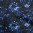 thumbnail image 1 of oneOone Polyester Spandex Royal Blue Fabric Damask Craft Projects Decor Fabric Printed By The Yard 56 Inch Wide, 1 of 4
