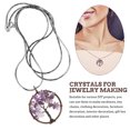 thumbnail image 4 of 8pcs Life Tree Pendant Charms Gemstone Crystal Jewelry Charms for Necklace, 4 of 8