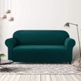 thumbnail image 2 of CHOK 2024 1-Piece Checks Stretch Sofa Cover Slipcover Couch Cover  Chair  Light Gray, 2 of 6