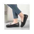 thumbnail image 5 of Innerwin Mocassins pour Femmes à Enfiler, Ballerines Basses Légères, Chaussures Bateau, Bout Rond, Marche, Noir 7,5, 5 of 5