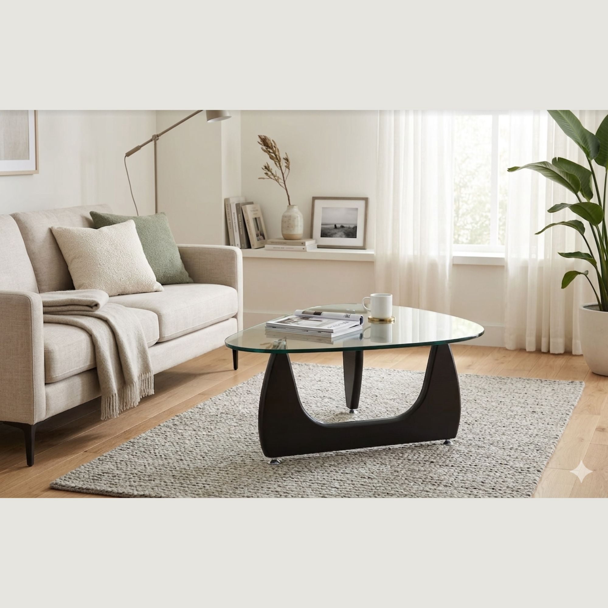 Table basse Noguchi en noir