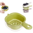 thumbnail image 1 of Double Layer Fruit and Vegetable Washing Bowl with Detachable Handle for Efficient Kitchen Draining, 1 of 6