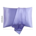 thumbnail image 3 of Silk Pillowcase for Hair and Skin Simulated Silk Pillowcase for Hair and Skin - Simulated Silk Pillowcase 2 Sets 20X26 Inches with Envelope Closure, Gift for Women Men, 3 of 5