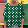 thumbnail image 2 of WRKEKC T-Shirts à Manches Longues pour Femmes, Chemises à Manches Longues pour Femmes, T-shirt Tendance Confortable à Manches Longues à Col Rond Dégradé Imprimé pour Femmes Grande Taille, 2 of 6