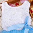 thumbnail image 4 of Été Enfants Bébés Filles Enfants Robe Tutu Princesse Dentelle Nœud Fleur Robe Sans Manches Robe de Fête Mini Robe Filles Vestidos Vert 4T, 4 of 5