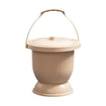 thumbnail image 3 of Esquirla Chamber Pot Night Urine Container Spittoon with Lid for Home Car Kids Adults Khaki L, 3 of 8