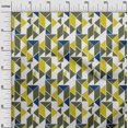 thumbnail image 2 of oneOone Georgette Viscose Fabric Parallelogram & Triangle Geometric Print Fabric By Yard 42 Inch Wide, 2 of 4