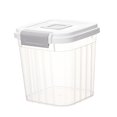 thumbnail image 3 of Lipstore Conteneur de Nourriture Sèche Conteneur de Stockage de Riz, Multifonction, Bac de Stockage de Riz Hermétique Distributeur de Riz pour Cuisine Sucre Noix Farine Transparent 5kg, 3 of 8