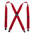 thumbnail image 1 of CTM®  Elastic with Anti Slip Pin Clip 1 1/2 Inch Solid Suspenders (Men's), 1 of 2