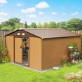 thumbnail image 2 of Outsunny 11' x 13' Garden Storage Shed w/ Steel Foundation Kit, 2 of 10