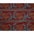 thumbnail image 4 of oneOone Polyester Lycra Fabric Stripe|Leaves & Hen Block Print Sewing Fabric BTY 56 Inch Wide, 4 of 4