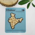 thumbnail image 4 of Printtoo India Map Fridge Magnet Engraved Wooden Souvenir Gift Collectibles, 4 of 4