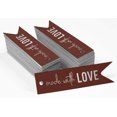 thumbnail image 2 of Inkdotpot Pack Of 50 Made With Love Text Favor Paper Tags Craft Real Silver Foil Hang Tags, 2 of 6