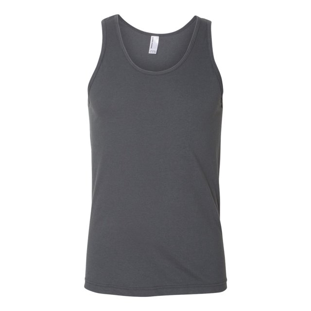 American Apparel Fine Jersey Tank, S, Asphalt