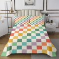 thumbnail image 1 of Erosebridal Plaid Buffalo Quilt Sets for Twin Size Bed, Rainbow Checkered Bed Set, Rectangle Room Decor, 1 of 5