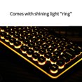 thumbnail image 2 of USB Wired Gaming Keyboard Orange Light Backlit Waterproof Silent Mechanical Keypad 104 Keys Luminous Keypads Entertainment, 2 of 9