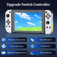 thumbnail image 2 of Switch Joypad for Nintendo Switch Controller, Coloful RGB Light Switch Game, 2 of 8