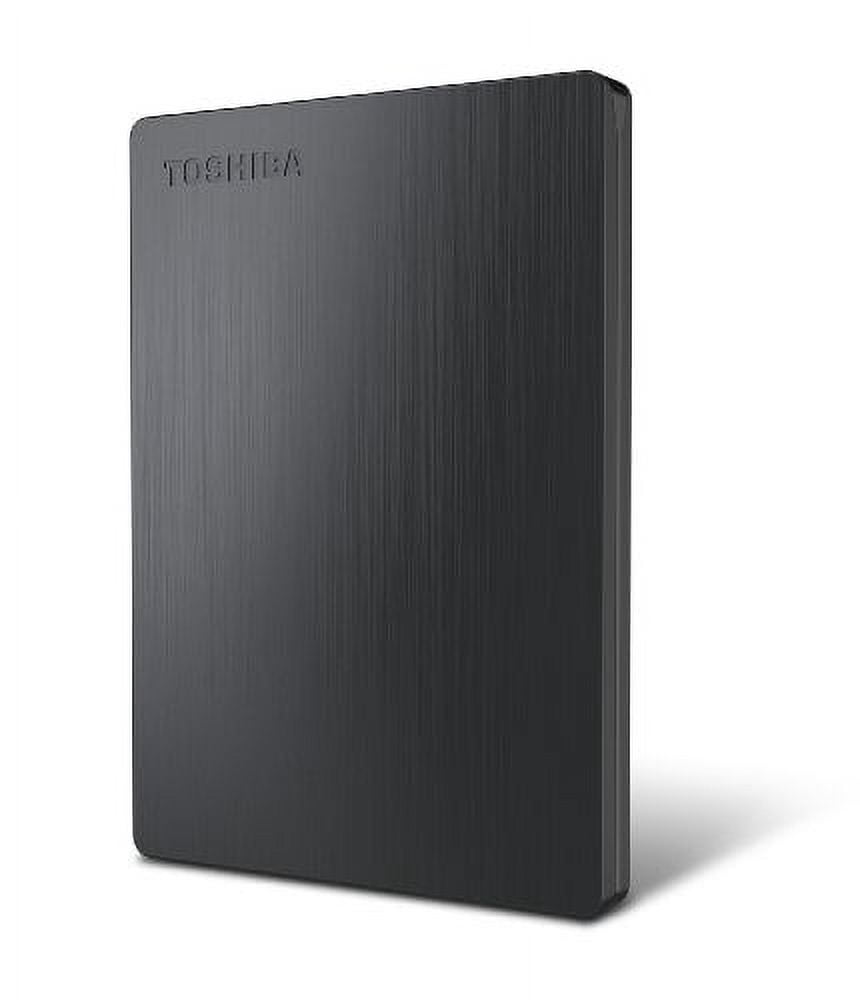 Toshiba Canvio 500 GB Slim Portable External Hard Drive - Black (HDTD105XK3D1)
