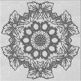 thumbnail image 1 of Ahgly Tapis d'Intérieur Lavable en Machine Carré Transitionnel Gris Platine, 5 Pieds Carré, 1 of 7