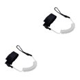 thumbnail image 1 of relayinert 1/2/3/5 Elastic Leash for Paddle Safety Rods and Boats Stretchable and Resilient Clear 45cm 2PCS, 1 of 6