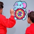thumbnail image 3 of A Elephant Theme Sticky Ball Dart Board Game For Kids Indoor Activity Set With Hanging Hook, 3 of 4