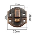 thumbnail image 2 of 5/12set Jewelry Box Hasp Clasp Suitcase Wood Chest Cabinet Decorative Lock Latch, 2 of 5