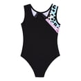 thumbnail image 4 of LiiYii Shiny Gymnastic Leotards For Girls Modern Ballet Dance Performance One Piece Outfit Pink Leopard 4, 4 of 5