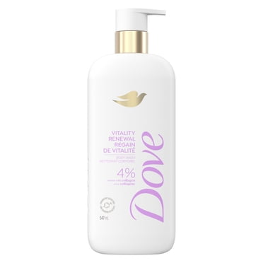 Dove Nettoyant Corporel 4 % de Sérum Restaurateur avec Collagène Regain de Vitalité, 547 ml