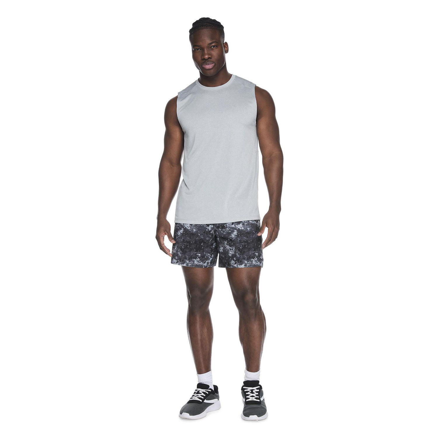 Athletic Works Men's Grid Mesh Muscle Tank