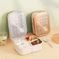 thumbnail image 2 of Renjiang Adult Lunch Box Purple Lunch Boxportable Double-Layer Love Lunch Box with Rice Can Be Microwave-Heated Portable Lunch Box Bento Box Lunch Box Containers, 2 of 3