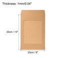 thumbnail image 2 of Unique Bargains A4 Clear Single Sided Mailing Photos Full Face Window Envelopes, Brown 10 Pack, 2 of 5