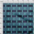 thumbnail image 3 of oneOone Polyester Spandex Teal Blue Fabric Floral Sewing Craft Projects Fabric Prints By Yard 56 Inch Wide, 3 of 4