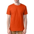 thumbnail image 2 of Hanes Mens ComfortSoft 4-Pack Crewneck T-Shirts, M, Orange, 2 of 6