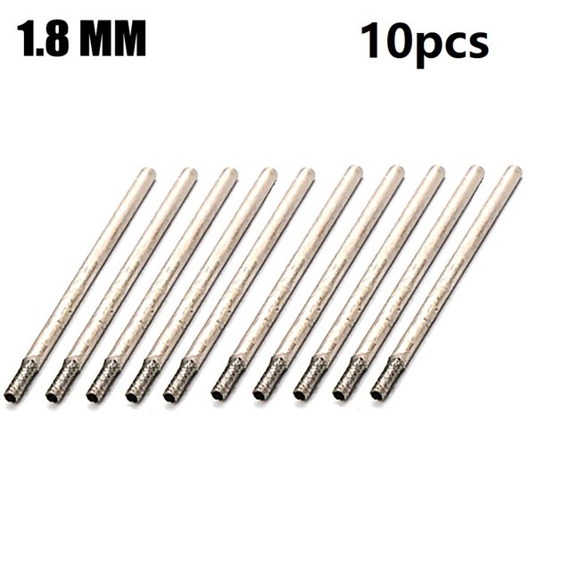 Bgsha 10Pc 0.8-4mm Rotary Burr Core Drill Bit Engraving 2.35mm For Glass Tile