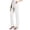 White, variant on Pisexur Dress Pants Women Stretchy Straight Leg Women's Pants Casual Business Slacks for Women with Pockets solid Color Elastic Waist Button Pants for Women S-2XL Black