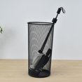 thumbnail image 3 of Umbrella Stand Rack, Black Umbrella Holder Bin Round Stylish Stable  For Home For Entryway, 3 of 8