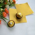 thumbnail image 3 of 200Pcs Square Sweets Candy Chocolate Lolly Paper Aluminum Foil Wrappers Gold, 3 of 6