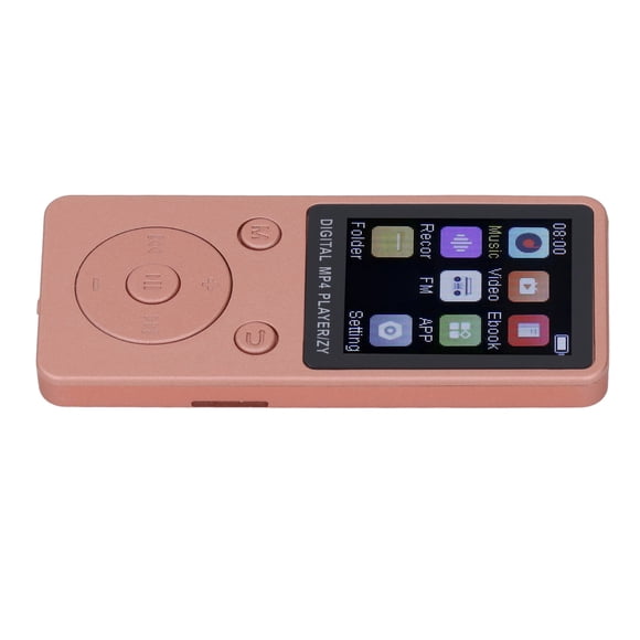 Mp3 Player with BT, HiFi Sound 1.8 Inch Screen Portable Music Player with Earphones, Noise Reduction Mp4 Mp3 Player Expanded Up to 128GB