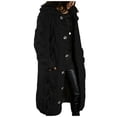 thumbnail image 1 of Women‘s Long Large Classic Cardigans Cable Knit Hood Sweater Oversized Button Duster Coat with Pocket 2024, 1 of 5
