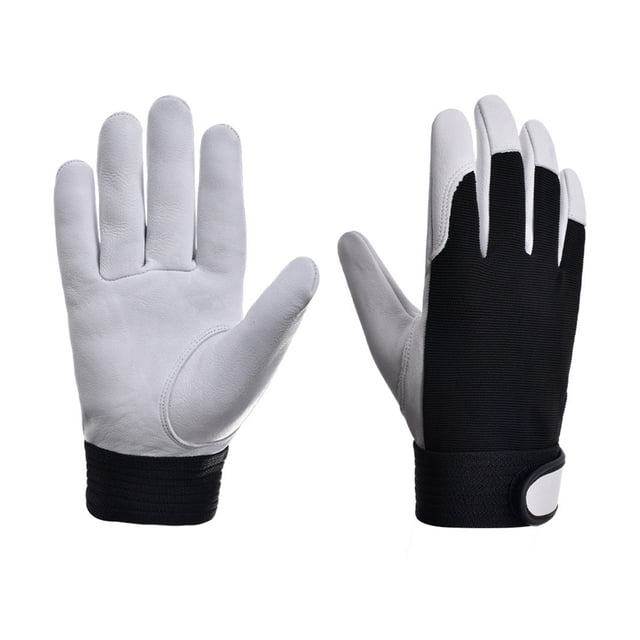 Gants de Travail en Cuir Sécurité Protection du Travail Jardiniers Soudage Résistants à l'Usure