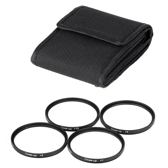fastboy Trousse de Filtres Gros Plan +1 +2 +4 +10 Ensemble d'Objectifs pour Appareils Photo Numériques 58 mm