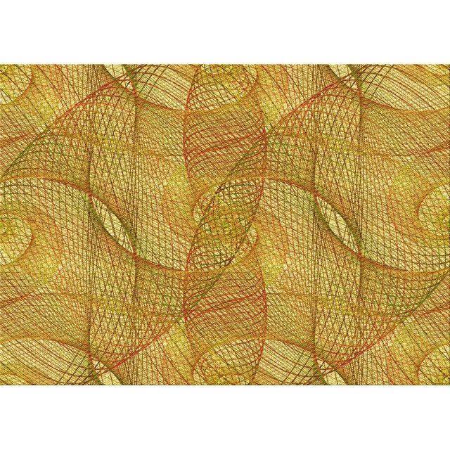 Ahgly Company Machine Washable Indoor Rectangle Transitional Golden Brown Yellow Area Rugs, 7' x 10'